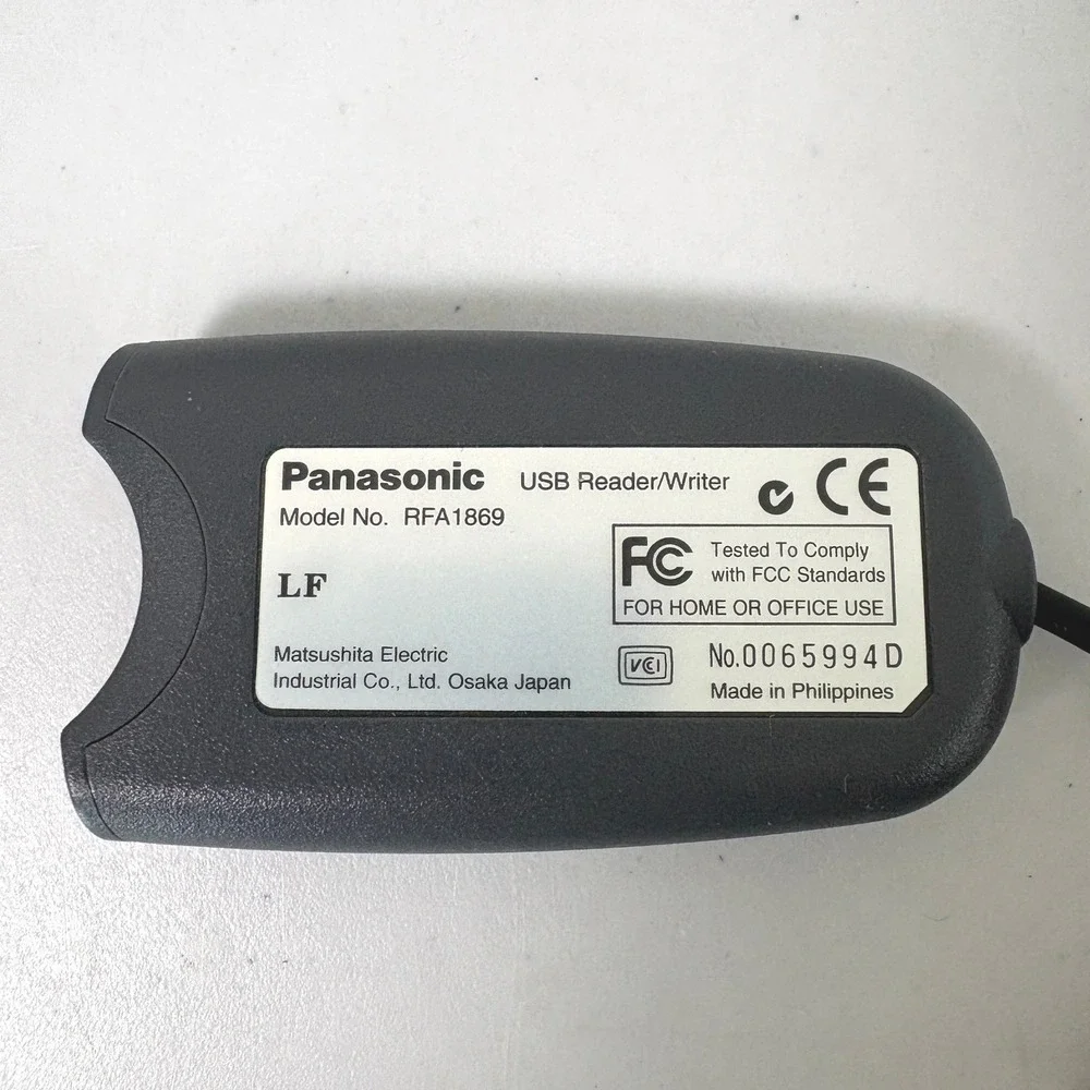 Panasonic SD USB Reader Writer RFA 1869 Gray External Card Adapter